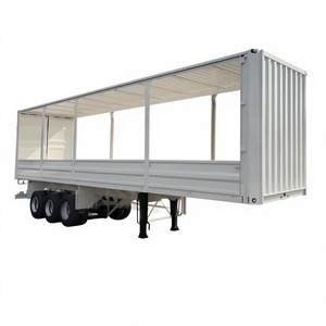 New 3/4 Axle Van Heavy-Duty Steel Utility Box Semi-Trailer with 60T Payload for Long-Distance Logistics Transport