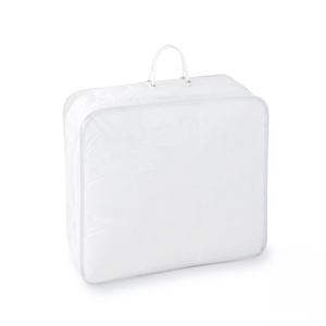 תיק 100% כותנה טבעי שמיכת אחסון לשמיכה בשקית רוכסן כפול עם ידיות - Product Image 6