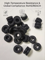 Service de découpe sur mesure de passe-câbles en caoutchouc EPDM double face pour isolation électrique et amortissement des vibrations, certifié ROHS