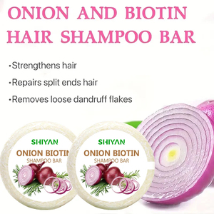 <span class=keywords><strong>Savon</strong></span> <span class=keywords><strong>Shampoing</strong></span> à l'Oignon et à la Biotine, Convient à Tous les Types de Cheveux, Hydratant et Lissant, Riche en Extrait de Romarin - Product Image 3