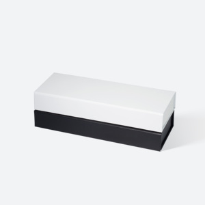 Boîte cadeau pliable A5 extra plate avec fermeture magnétique blanche, emballage rigide pliable en gros - Product Image 5