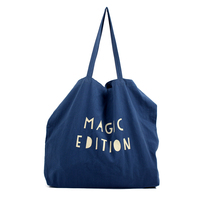 Sac fourre-tout écologique réutilisable en toile de coton biologique uni, imprimé en couleur, avec bandoulière, pour femmes