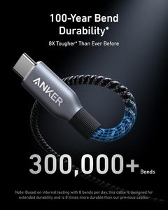 Anker Prime USB C to <b>Cable</b> 240W 6ft Fast Charging Braided Nylon Data <b>for</b> A88E2 Anker Prime Usb C to Usb C <b>Cable</b> Anker Upcycled-b - Product Image 2