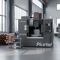 Centre d'usinage CNC PLURTEL VMC855 VMC850, machine-outil de fraisage vertical, broche BT40, table de travail unique, usage intensif