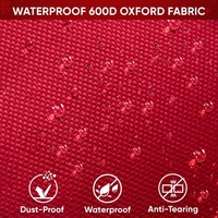 Organisateur de papier cadeau de Noël, sac de rangement pour papier d'emballage, Oxford 600D avec sac en PVC transparent avec poignées, design transparent