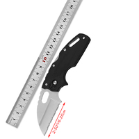 Couteau pliant de camping, de plein air, de poche, portable, de combat, DIY, manche en polymère OEM, lame 5CR15, longueur totale 6,00 pouces, multifonction, tranchant