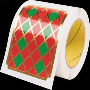 Feuille d'autocollants découpés sur mesure en vinyle transparent holographique avec ligne dorée, écologique, avec matériau adhésif en feuille d'aluminium - Product Image 5