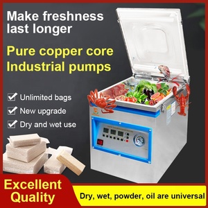 DZ-260 DZ400 Factory Wholesale Price Commercial Semi Auto Mini Desktop Sealer Vacuum Packaging Machine for Food Rice Meat Fish - Product Image 3