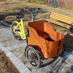 Vélo <span class=keywords><strong>cargo</strong></span> électrique familial à trois roues Holland pour mère et bébé, vélo <span class=keywords><strong>cargo</strong></span> électrique à trois roues pour enfants et animaux de compagnie - Product Image 5
