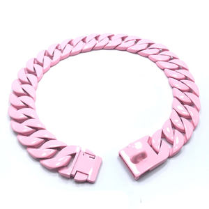 Cadena Cubana de Acero Inoxidable de 32 mm para Perros, Collar de Cadena a Granel, Cadena Duradera de Acero Inoxidable para Perros Grandes - Product Image 4