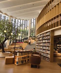 Современный деревянный стеллаж-витрина для школ, библиотек и отелей, прилавок-книжный шкаф - Product Image 5