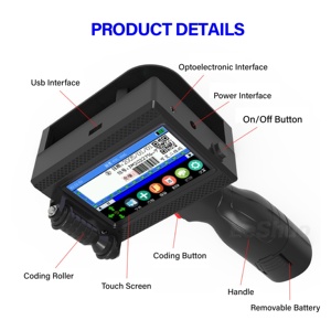 เครื่องพิมพ์อิงค์เจ็ทพกพา/เครื่องพิมพ์รหัสอัจฉริยะสำหรับกล่องกระดาษ/เครื่องพิมพ์รหัสชุดแบบพกพาพร้อมพิมพ์วันที่และเวลา - Product Image 2