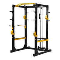 Máquina Smith Yunfa con Soporte para Sentadillas y Jaula de Potencia, Estructura de Acero Inoxidable/Metal, Equipo de Gimnasio Duradero para Uso Comercial