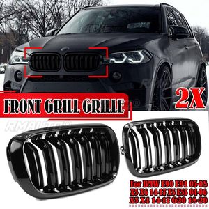 กระจังหน้าคู่แบบ Double Slat สำหรับ BMW F15/F16 X5 X6 ปี 2014-2017 กระจังหน้าทรงไตคู่สำหรับรถแข่ง - Product Image 1