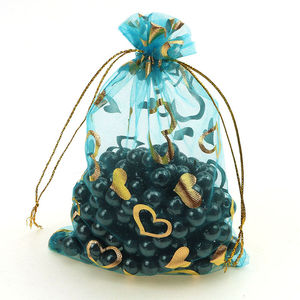 Sacs cadeaux bijoux avec cordon de serrage LOGO personnalisé tissu maillé transparent avec <span class=keywords><strong>organza</strong></span> pour le stockage et la présentation de bijoux - Product Image 6