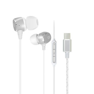 Nuevo USB tipo C con cable auriculares estéreo USB-C digital en la oreja del auricular con micrófono para <span class=keywords><strong>Huawei</strong></span> Mate 40 Google Pixel 4 - Product Image 2