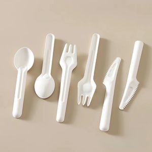 Juego de Cubiertos de cena sin BPA hecho de posos de café Juego de cubiertos de diseño clásico sostenible Juego de Cubiertos de viaje ecológico Juego de cubiertos - Product Image 5