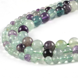 Natural Fluorite <strong>Beads</strong> Factory Wholesale Different Color Stone <strong>Beads</strong> - Product Image 4