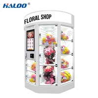 Haloo Floral Supplies 2025 Maquina Expendedora De Flores Distributeur de fleurs Distributeur automatique de bouquets de fleurs