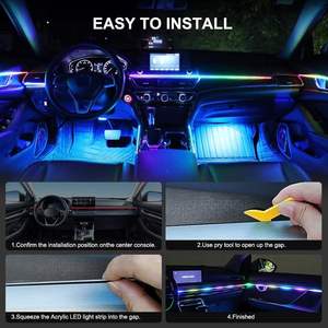 USB 12v sinfonia interna auto flusso ambientale a caccia di luce App di controllo che cambia atmosfera luce - Product Image 6