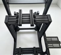 Kit de cockpit de simulation de course automobile DIY 40120 en profilé d'aluminium extrudé, configuration complète de simulation de course personnalisée
