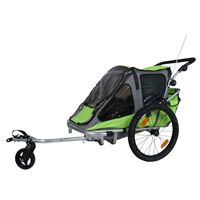 Remorque de vélo pliable 3 en 1 pour animaux de compagnie et enfants, poussette, porte-chien imperméable, personnalisation OEM disponible