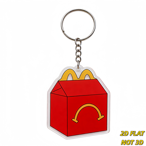 Llavero acrílico de Happy Meal, amuleto divertido y novedoso, ligero, pequeño - Product Image 1