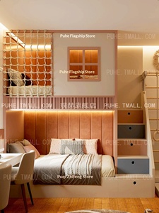 เตียงเด็กผู้ชาย รุ่นใหม่ ปี 2026 เตียงสองชั้น ขนาด <span class=keywords><strong>1.2</strong></span> เมตร ทำจากไม้ ดีไซน์เรียบง่าย พร้อมตาข่ายเชือก ปรับแต่งได้ บ้านเล่นสำหรับเด็ก - Product Image 6