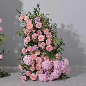 Arco de Flores Artificiales Y-FAB010 para Decoración de Bodas, Camino de Flores Artificiales de Seda, Fondo de Flores para Arco de Boda - Product Image 2