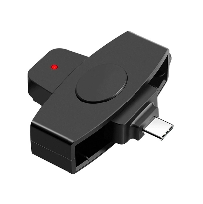 Smart CAC Card Reader,Type-C Bank Tax Reporting SIM Card, IC Card ID Card Smart Card Reader