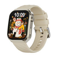 Jam Tangan Pintar Multifungsi 2.2'' dengan Asisten Suara AI untuk Ponsel Terhubung, Musik, Kebugaran, Olahraga, Monitor Tidur, IP68