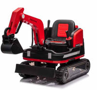 Voiture électrique pour enfants, excavatrice de grande taille 12V avec télécommande