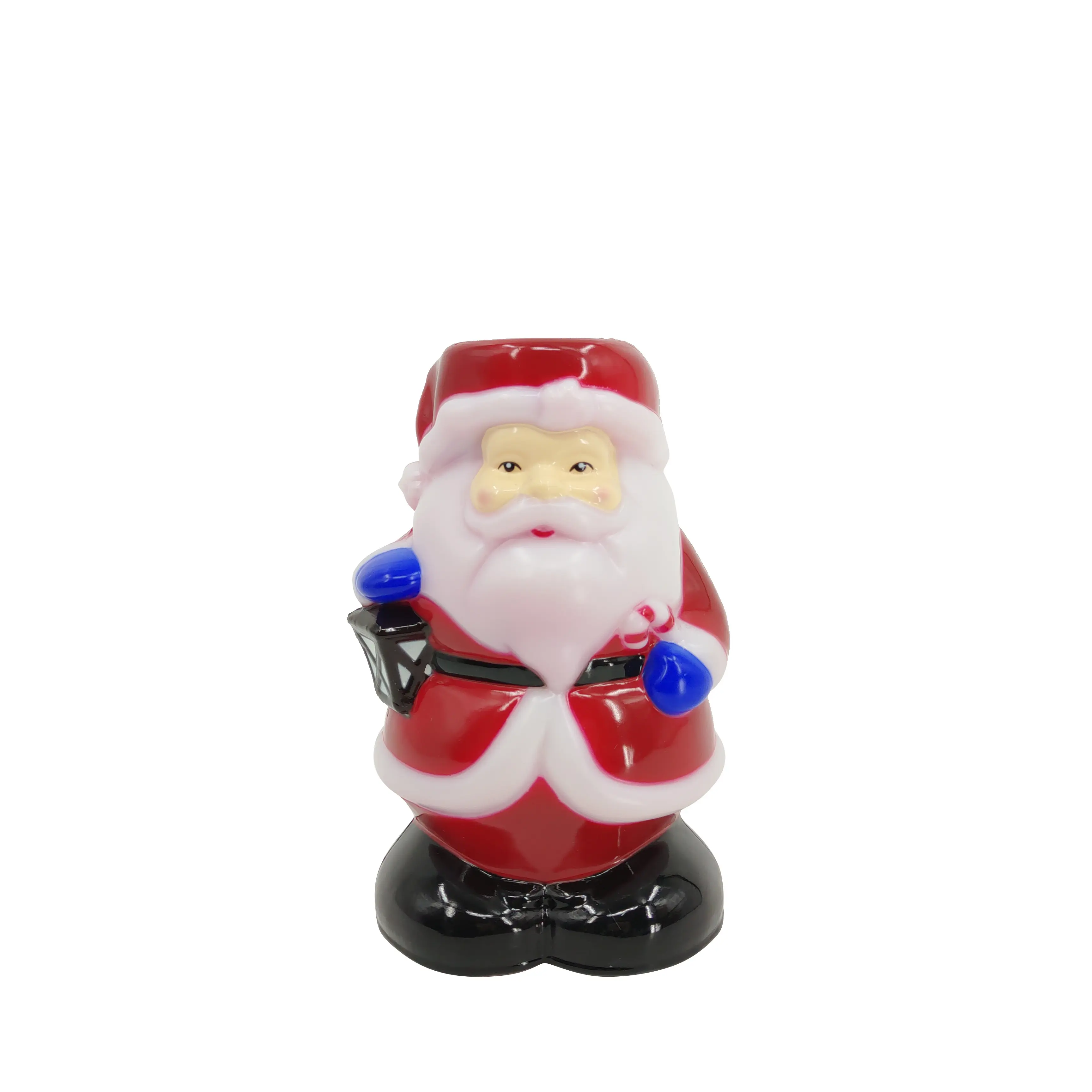 Factory Directly sale 2022 custom personalized led light up red resin santa claus Christmas ornaments decorating ideas for sale