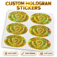 Impression d'autocollants personnalisés, autocollants holographiques, autocollants holographiques personnalisés pour logos, emblèmes et authentification de produits