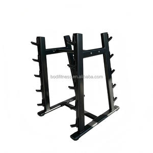 Soporte Vertical para Barras de Pesas de Acero Q235 de Alta Resistencia, Almacena 5 Barras, Soporte de Almacenamiento para Barras de Gimnasio - Product Image 4