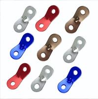 Boucle de réglage de corde de tente en aluminium courbée pour l'extérieur, accessoire de tente de camping, équipement de bobinage de fil, pour l'extérieur