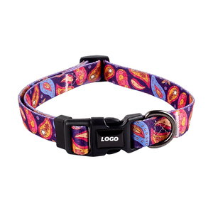 Op Maat Gemaakte Kleur Logo Op Maat Gemaakte Warmteoverdracht Afdrukken Hondenhalsband Nylon Pet Kraag Met Comfortabele Klassieke Veiligheidsvergrendeling - Product Image 5