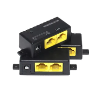 Répartiteur d'injecteur PoE passif noir de haute qualité 5V à 12V 24V 48V Ethernet et Modules de communication