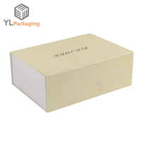 Maßgefertigte Hochwertige Elegante Premium-Marken Stoff-Aufbewahrungsboxen Zusammenklappbare Karton-Verpackung Faltbare Papier-Geschenkboxen mit Bandgriff