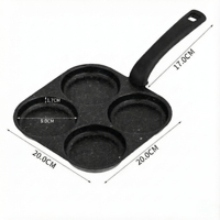 Poêle à frire double face en céramique antiadhésive écologique, machine à sandwichs en aluminium et acier inoxydable, diamètre 16 cm, compatible gaz et induction
