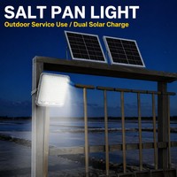 Lampu Sorot Tenaga Surya 500w Smd Tahan Lama, Lampu LED Tahan Air untuk Luar Ruangan dengan Sensor Gerak untuk Penerangan Keamanan