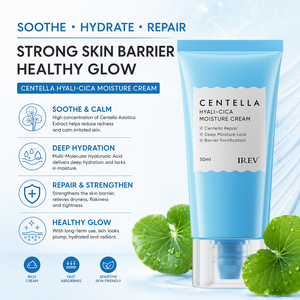Crema Hidratante Facial OEM de Marca Privada con Centella Asiática y Ácido Hialurónico para Calmar, Humectar y Nutrir la Piel - Product Image 4