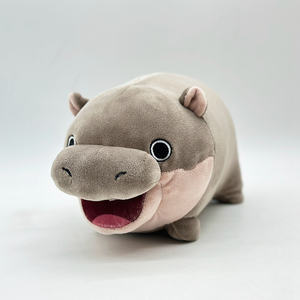 Nuevo Peluche de Cerdo Saltarín Moo Deng 2025, Precio de Promoción, Peluche de Hipopótamo Enano, Pantuflas de Cerdo Saltarín Gris - Product Image 2