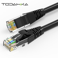 Kabel Jaringan Cat7 Ultra Tipis Utp Cat6a Patch Kategori Twisted Pair Berpelindung 1 Mm Kabel Twisted Pair Berpelindung