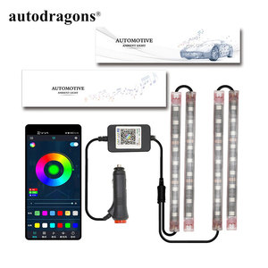 Autodragons - Luces LED RGB Multicolor de 12V para Ambiente de Coche, 2 Tiras de Luz Inferior con Control por Aplicación - Product Image 5