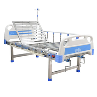Lit d'hôpital manuel à manivelle simple avec garantie de 3 ans Lit d'allaitement en acier et métal bon marché Lit d'hôpital pour patient secoué simple