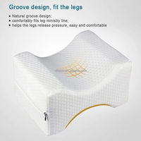 Coussin ergonomique en mousse à mémoire de forme pour les jambes, idéal pour les dormeurs latéraux, soulagement de la sciatique, soutien des hanches et des genoux, alignement de la colonne vertébrale