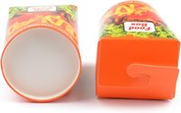 Lot personnalisé de 500 boîtes à doner Bon Appétit (16 oz/500 ml) en carton pliable de qualité alimentaire pour plats à emporter (nouilles et kebab) Chine