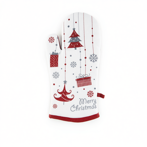 Excelsa <b>Oven</b> Mitt Cotton 32xH2x18 Cm Printed Heat Insulation Merry <b>Christmas</b> Design - Product Image 3