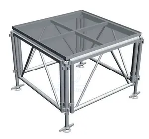 Móvel pro palco plataforma alumínio deck vidro acrílico palco para eventos ao ar livre concerto